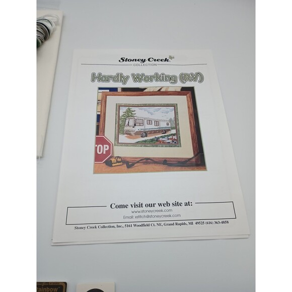 Stoney Creek Counted Cross Stitch Complete Kit Hardly Working (RV) Blue Jay - Picture 2 of 5
